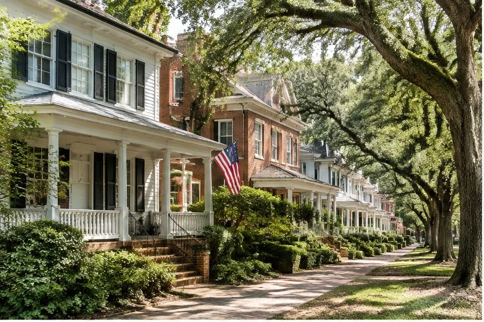 Photorealistic editorial interpretation illustrating Living in Concord in the Concord area