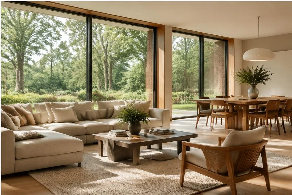 Photorealistic editorial interpretation illustrating Living in Concord in the Concord area