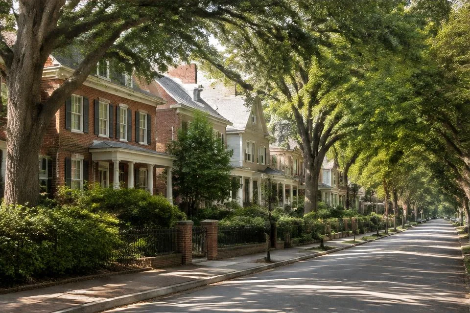 Photorealistic editorial interpretation illustrating Concord Real Estate in the Concord area