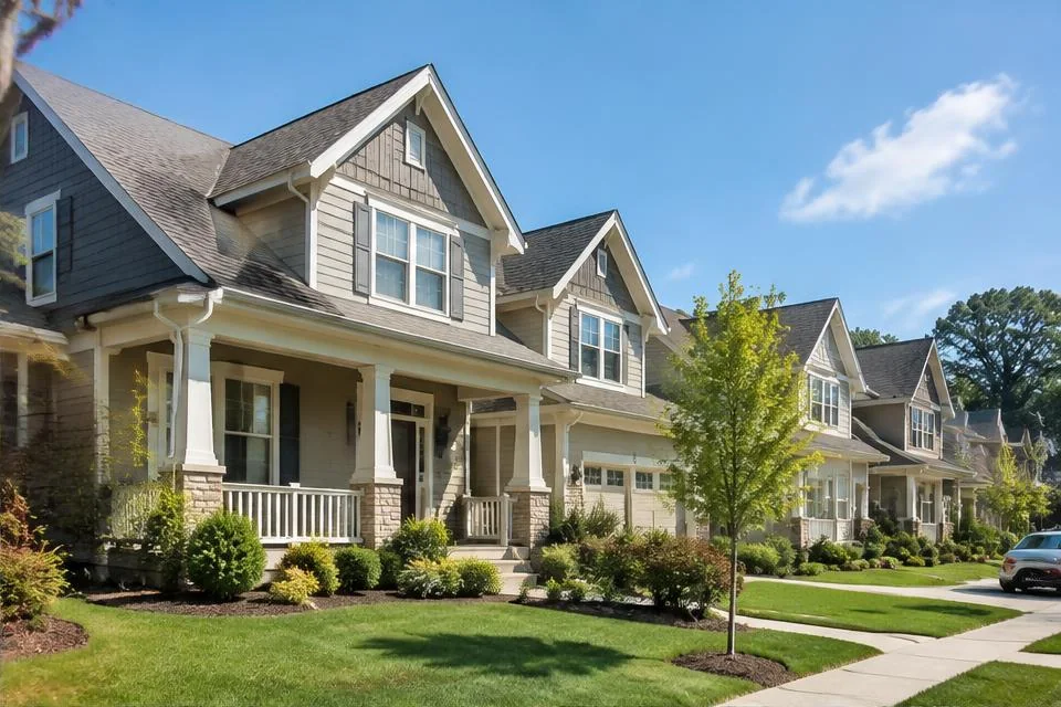 Photorealistic editorial interpretation illustrating Buying a Home in Concord in the Concord area