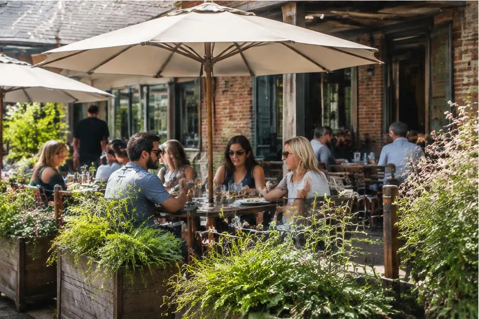 Photorealistic editorial image illustrating Dining in Concord in the Concord area
