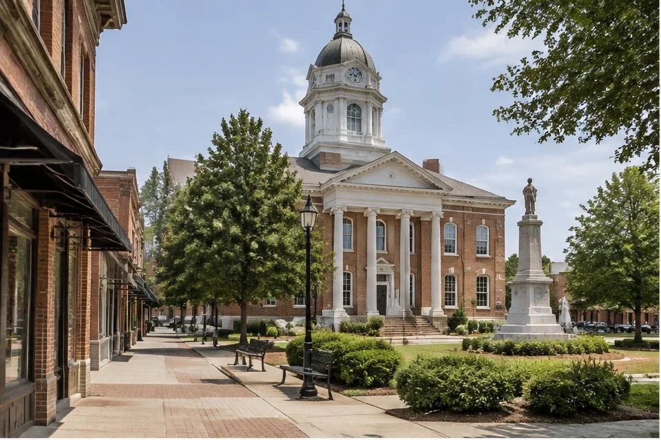 Photorealistic editorial interpretation illustrating Living in Concord in the Concord area