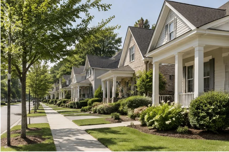 Photorealistic editorial interpretation illustrating Concord Real Estate in the Concord area