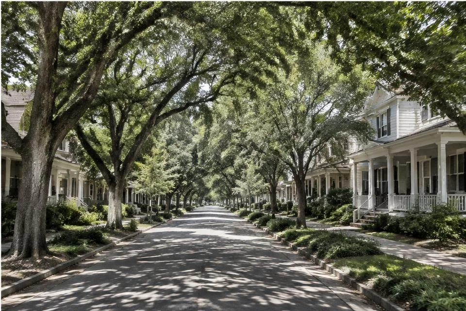 Photorealistic editorial image illustrating Concord Neighborhoods in the Concord area