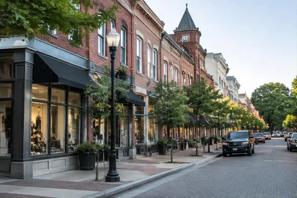 Photorealistic editorial image illustrating Historic Downtown Concord in the Concord area